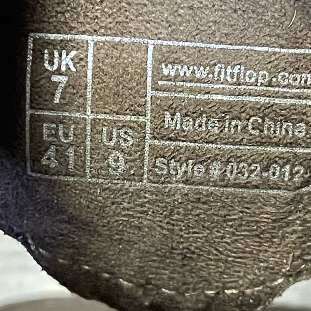 Fitflop Thong Walkstar Sandals Women's Size 9 Bronze Comfort slip on Flip Flops - Picture 10 of 11